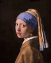 Girl with a Pearl Earring by Johannes Vermeer, large size Royalty Free Stock Photo